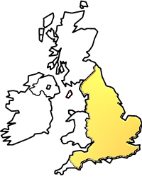 map of England