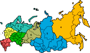 map of Russia