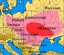 Slavic nations map
