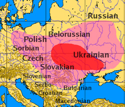 Slavic nations map